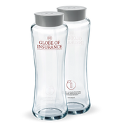 Deux bouteilles BRITA Twist avec des bouchons gris sur fond blanc.